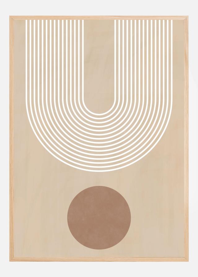 Beige Arc Poster Poster