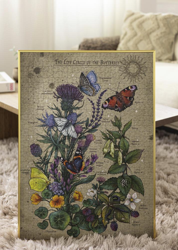 Puzzle-Rahmen Gold 50x70 cm