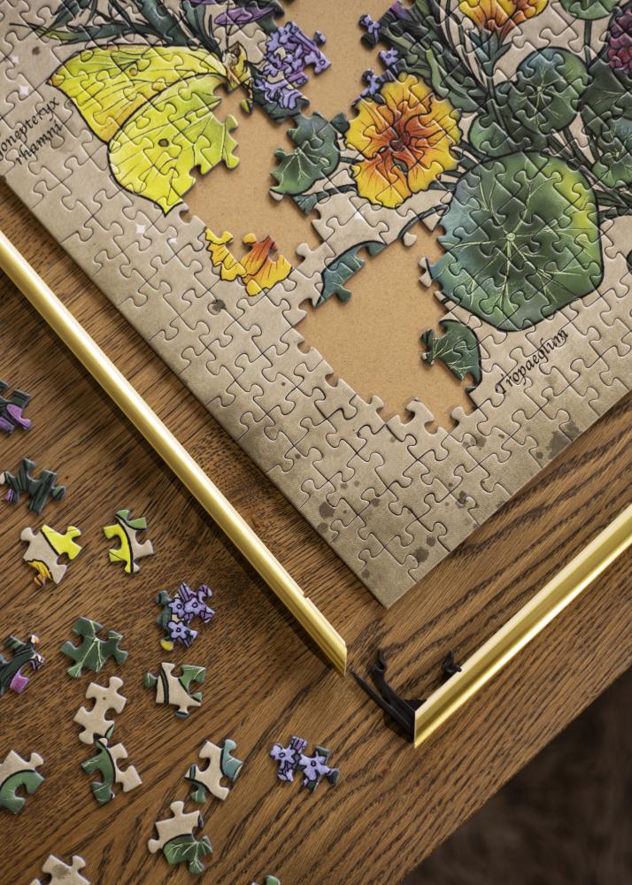 Puzzle-Rahmen Gold 50x70 cm