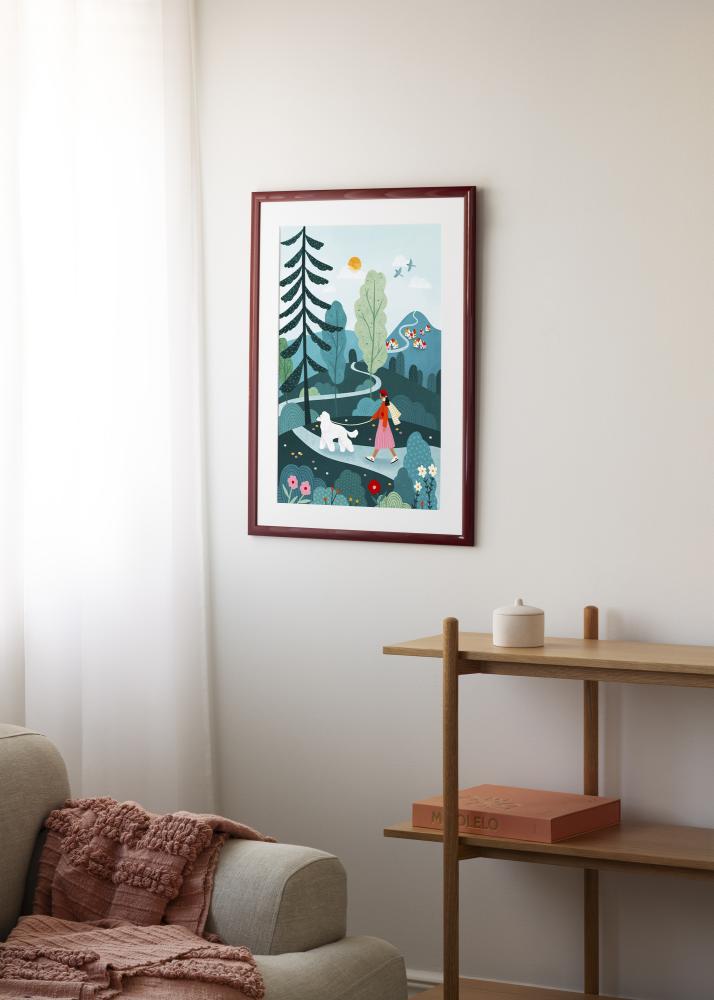 Rahmen Dorset Acrylglas Dunkelrot 59.4x84 cm (A1)