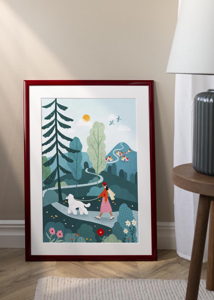 Rahmen Dorset Acrylglas Dunkelrot 59.4x84 cm (A1)