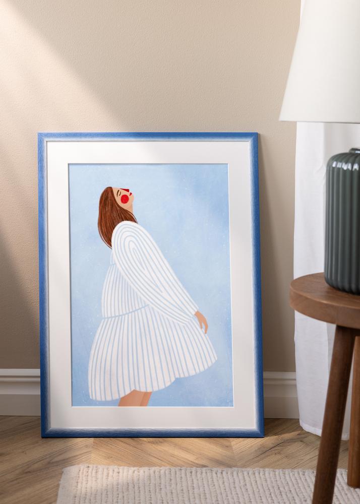 Rahmen Cornwall Acrylglas Blau 30x30 cm