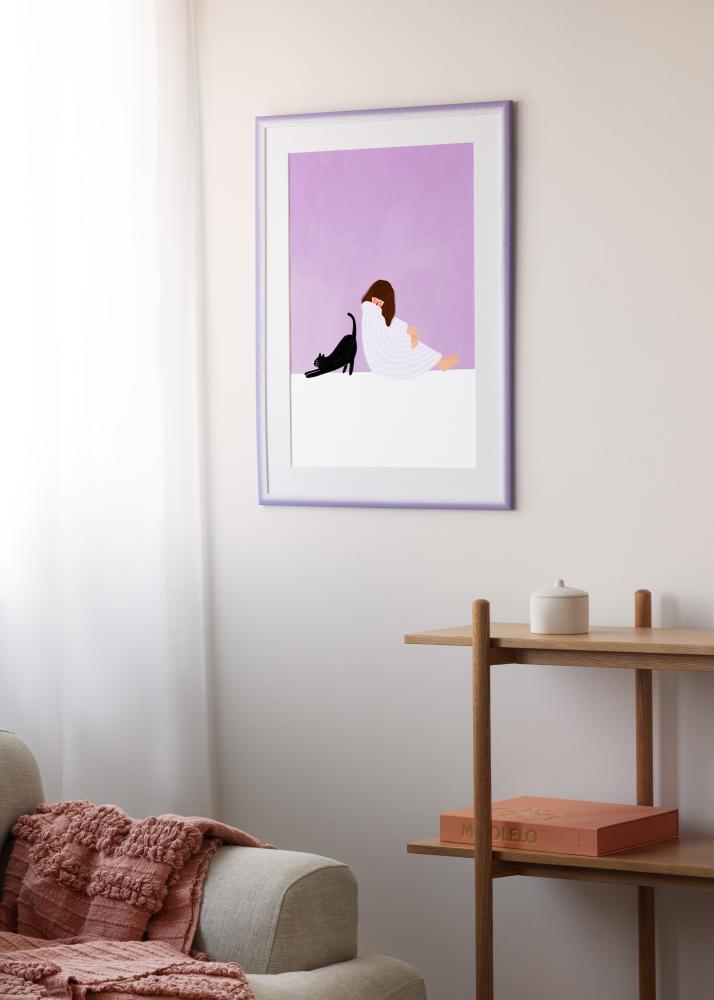 Rahmen Cornwall Acrylglas Helllila 30x30 cm