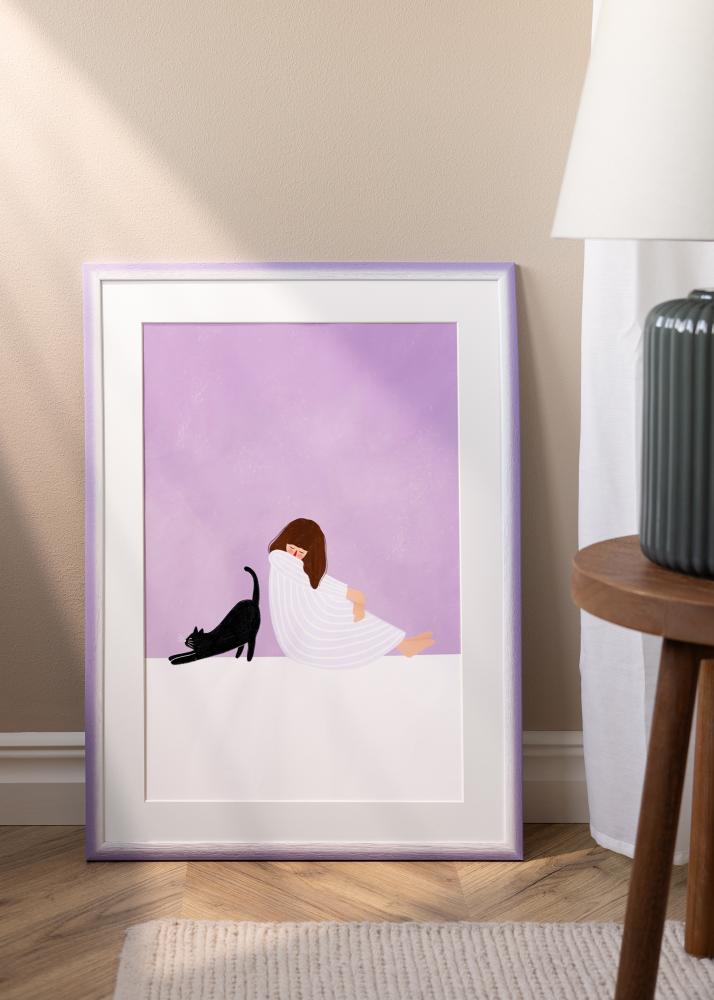 Rahmen Cornwall Acrylglas Helllila 30x30 cm