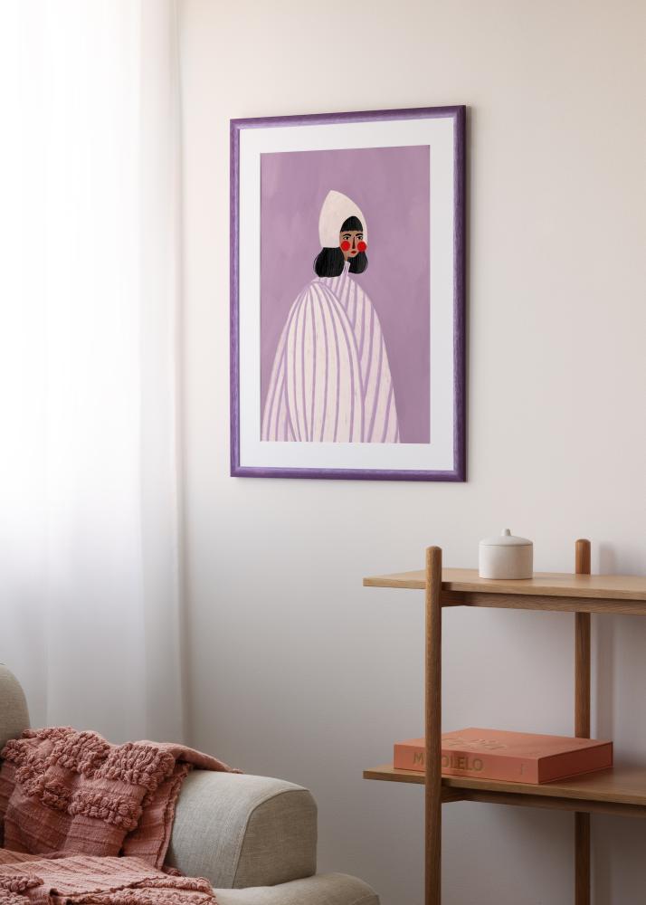 Rahmen Cornwall Acrylglas Lila 30x30 cm