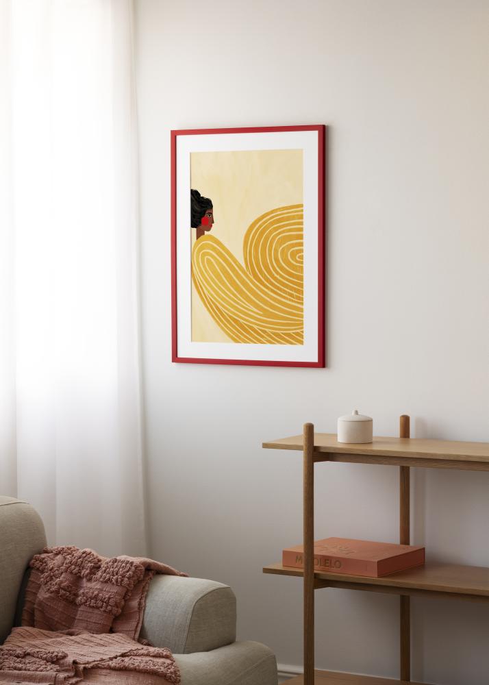 Rahmen Kent Acrylglas Rot 21x29.7 cm (A4)