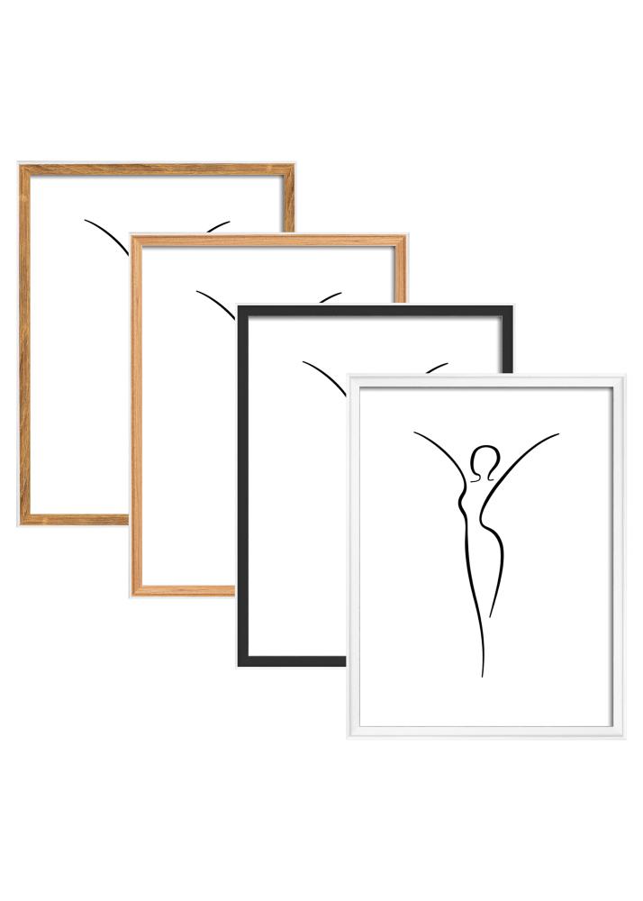 Rahmen Silhouette Weiss 40x50 cm