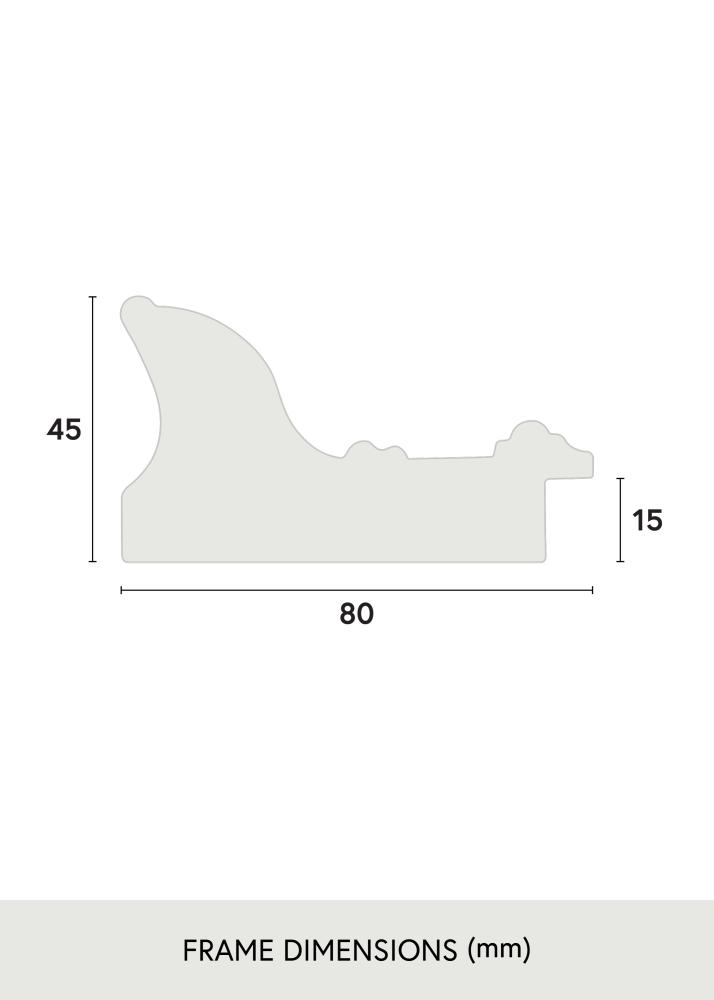 Rahmen Scarborough Acrylglas Schwarz 30x40 cm