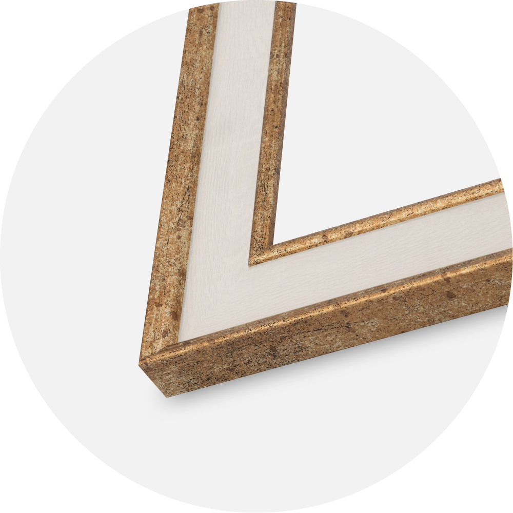 Rahmen Linea Acrylglas Maple / Bronze 40x40 cm