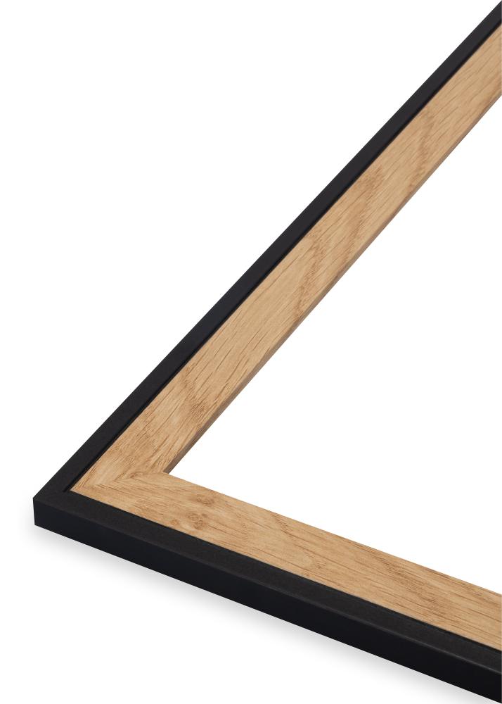 Rahmen Linea Acrylglas Oak / Black 59.4x84 cm (A1)