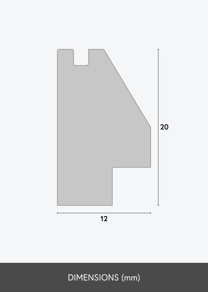 Rahmen Silhouette Weiss 30x40 cm