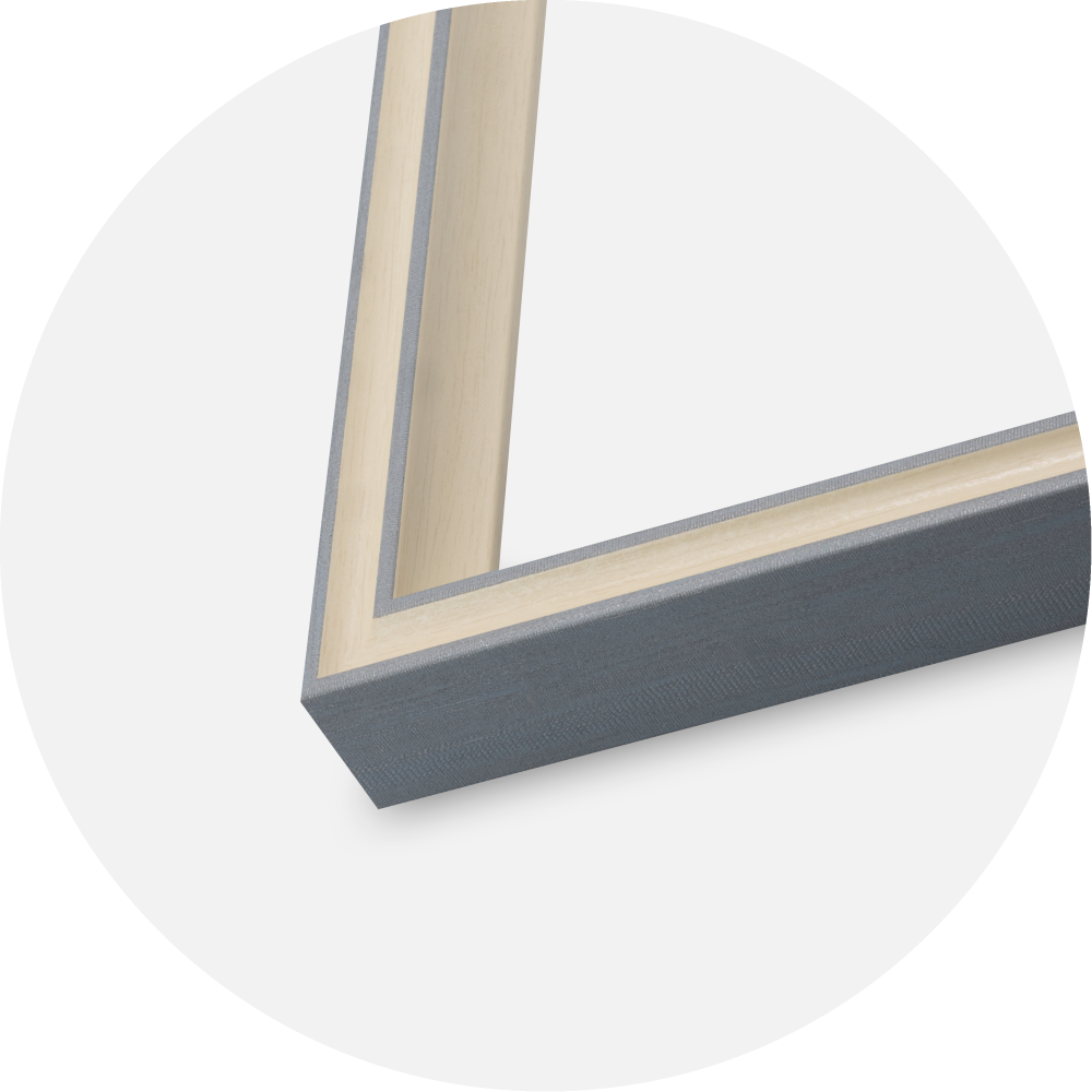 Rahmen Riga Acrylglas Stone White / Bluish Grey 40x40 cm