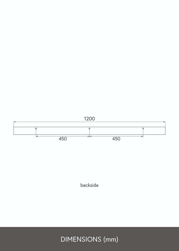 KAILA Bilderleiste Eiche 120 cm
