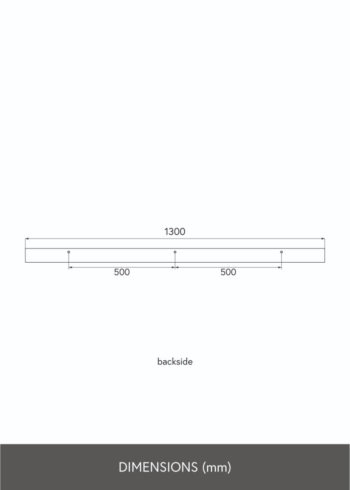 KAILA Bilderleiste Schwarz 130 cm