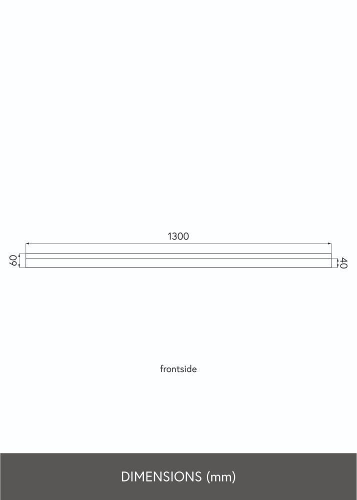 KAILA Bilderleiste Schwarz 130 cm