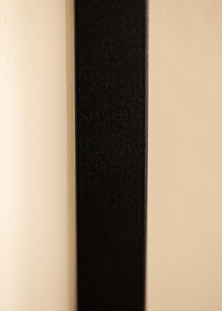 Rahmen Deco Schwarz 50x100 cm - Passepartout Weiß 40x90 cm