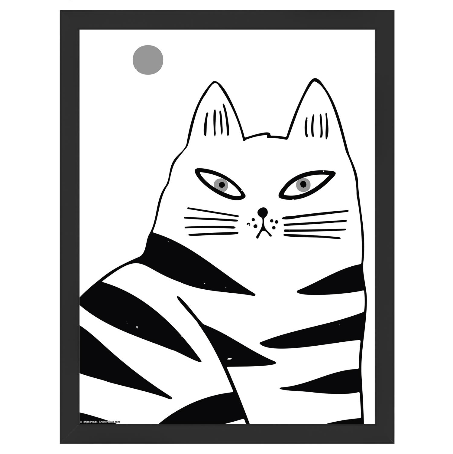Product Image for Rahmen Liv Schwarz 30x40 cm - Passepartout Weiß 8x12 inches