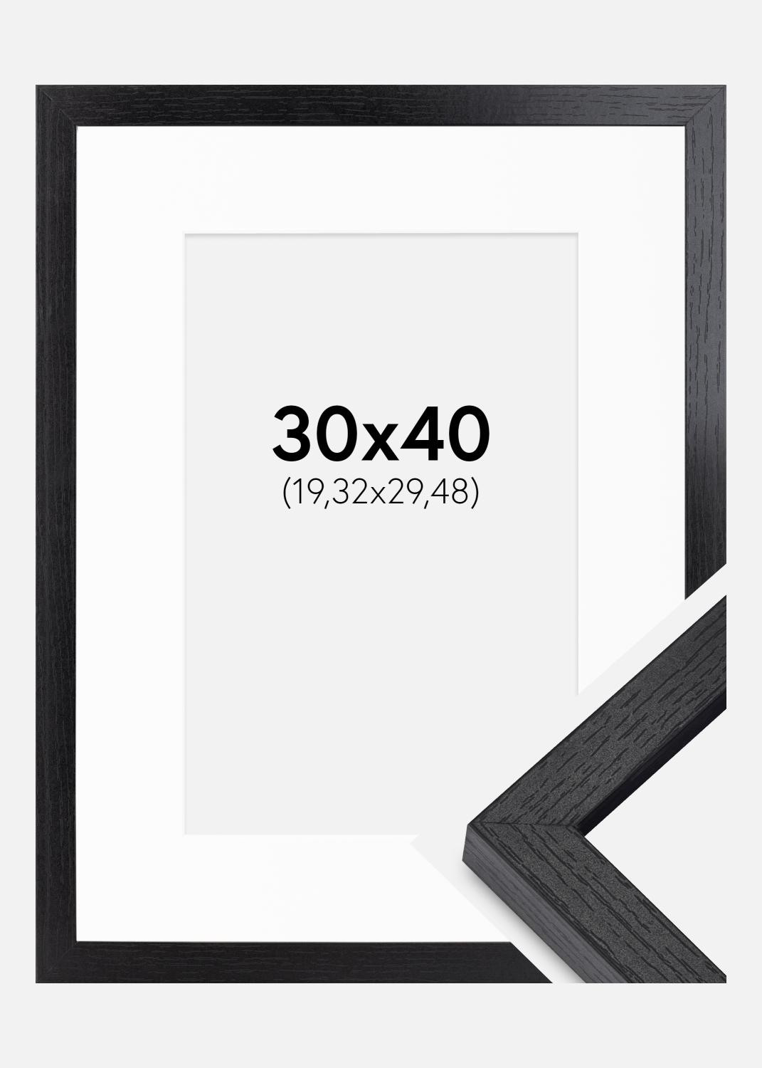 Product Image for BGA Kastenrahmen Schwarz 30x40 cm - Passepartout Weiß 8x12 inches