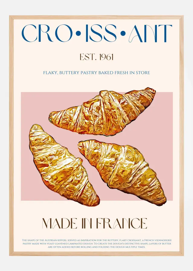 Croissant Print Poster