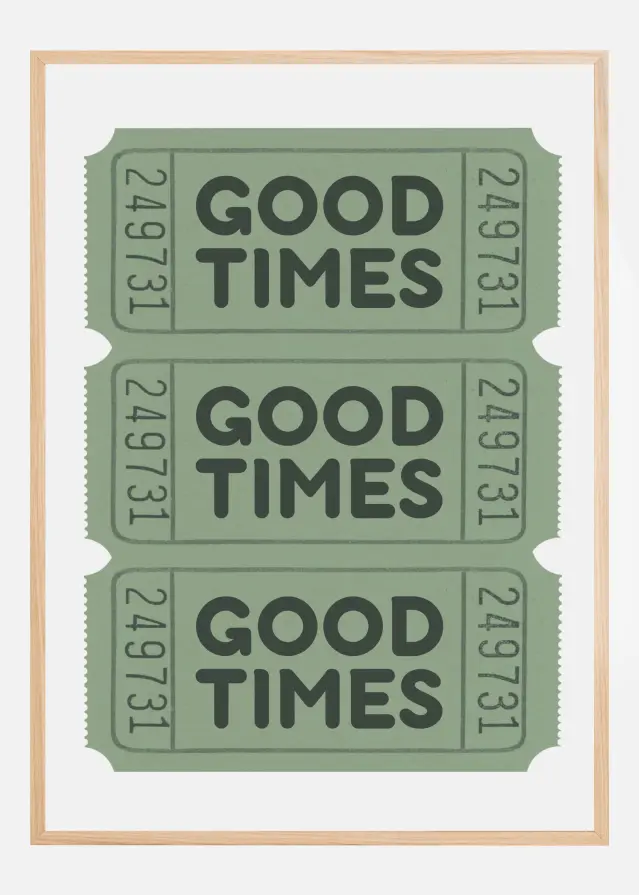 Sage Green Good Times Tickets Poster