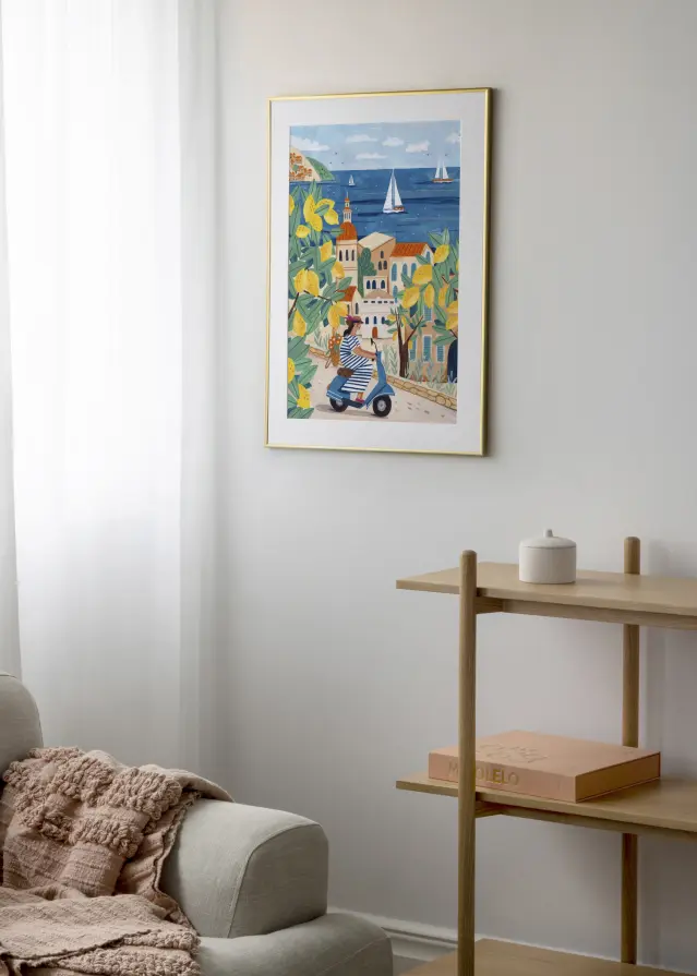 Puzzle-Rahmen Gold 50x70 cm