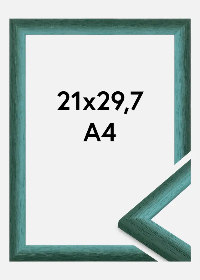 Rahmen Cornwall Acrylglas Dunkelgrün 21x29.7 cm (A4)