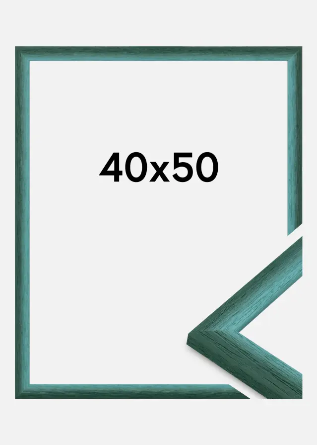 Rahmen Cornwall Acrylglas Dunkelgrün 40x50 cm