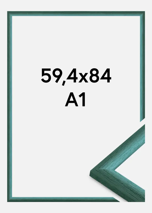 Rahmen Cornwall Acrylglas Dunkelgrün 59.4x84 cm (A1)
