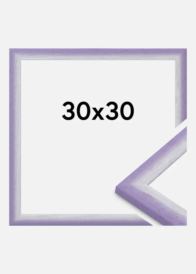 Rahmen Cornwall Acrylglas Helllila 30x30 cm