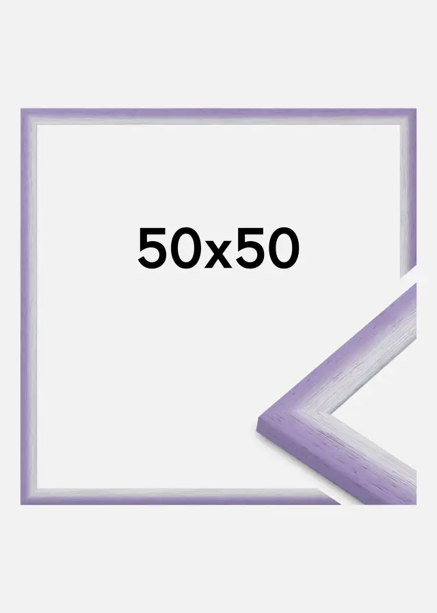 Rahmen Cornwall Acrylglas Helllila 50x50 cm
