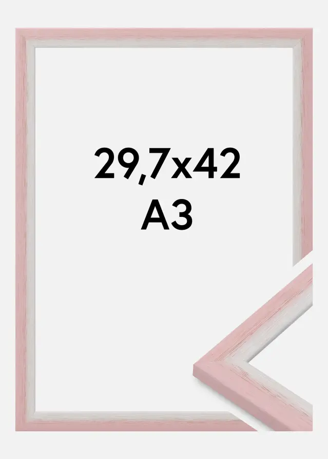 Rahmen Cornwall Acrylglas Rosa 29.7x42 cm (A3)