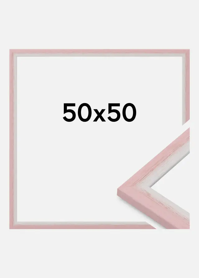 Rahmen Cornwall Acrylglas Rosa 50x50 cm