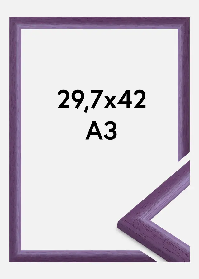 Rahmen Cornwall Acrylglas Lila 29.7x42 cm (A3)