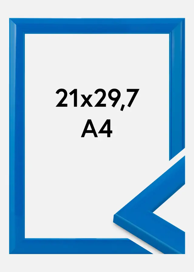 Rahmen Dorset Acrylglas Blau 21x29.7 cm (A4)