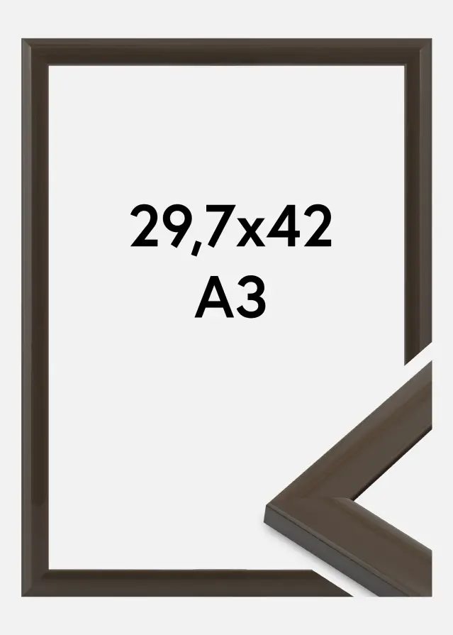 Rahmen Dorset Acrylglas Dunkelgrau 29.7x42 cm (A3)