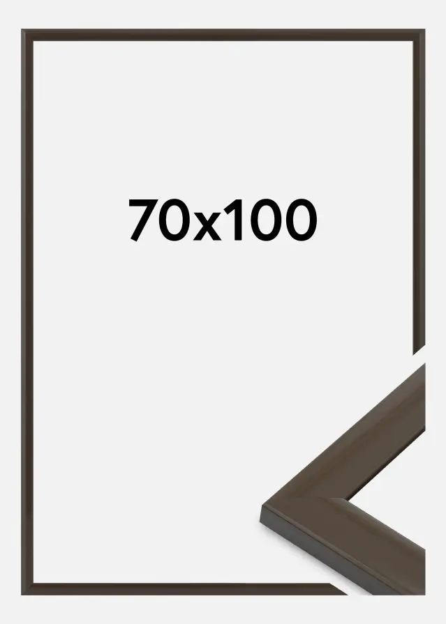 Rahmen Dorset Acrylglas Dunkelgrau 70x100 cm