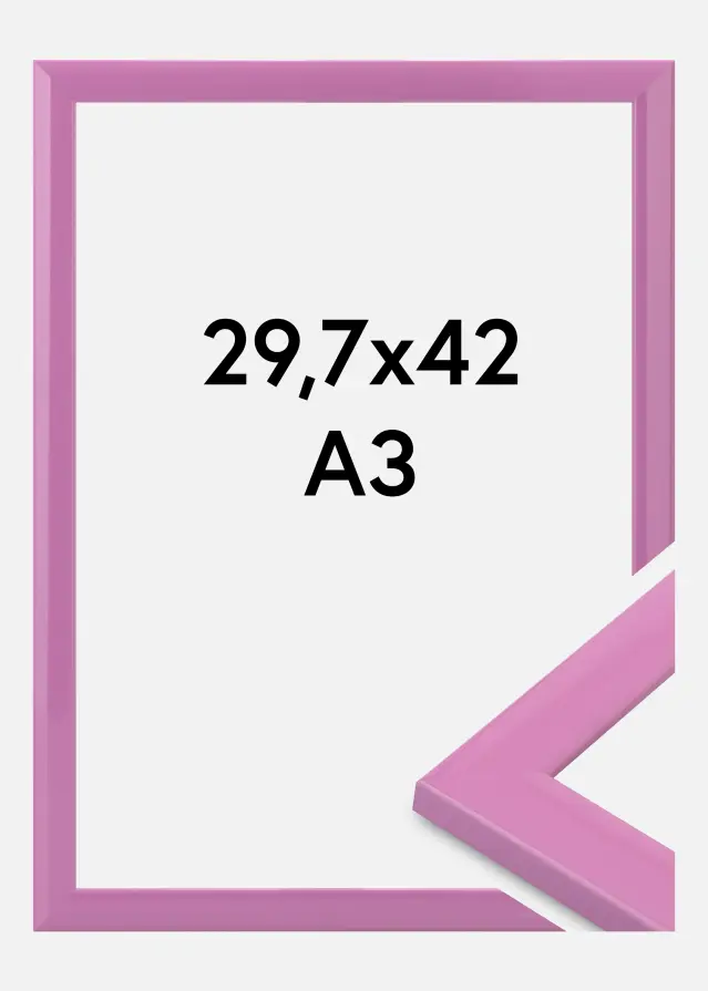 Rahmen Dorset Acrylglas Rosa 29.7x42 cm (A3)