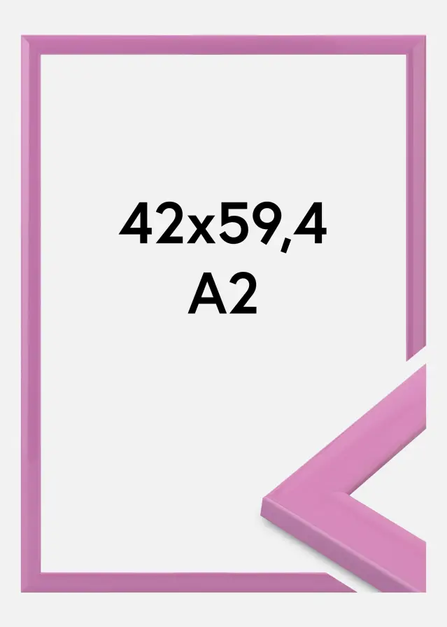 Rahmen Dorset Acrylglas Rosa 42x59.4 cm (A2)