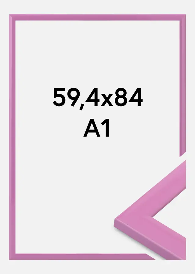 Rahmen Dorset Acrylglas Rosa 59.4x84 cm (A1)