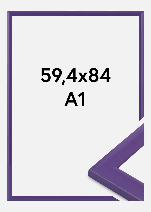 Rahmen Dorset Acrylglas Lila 59.4x84 cm (A1)