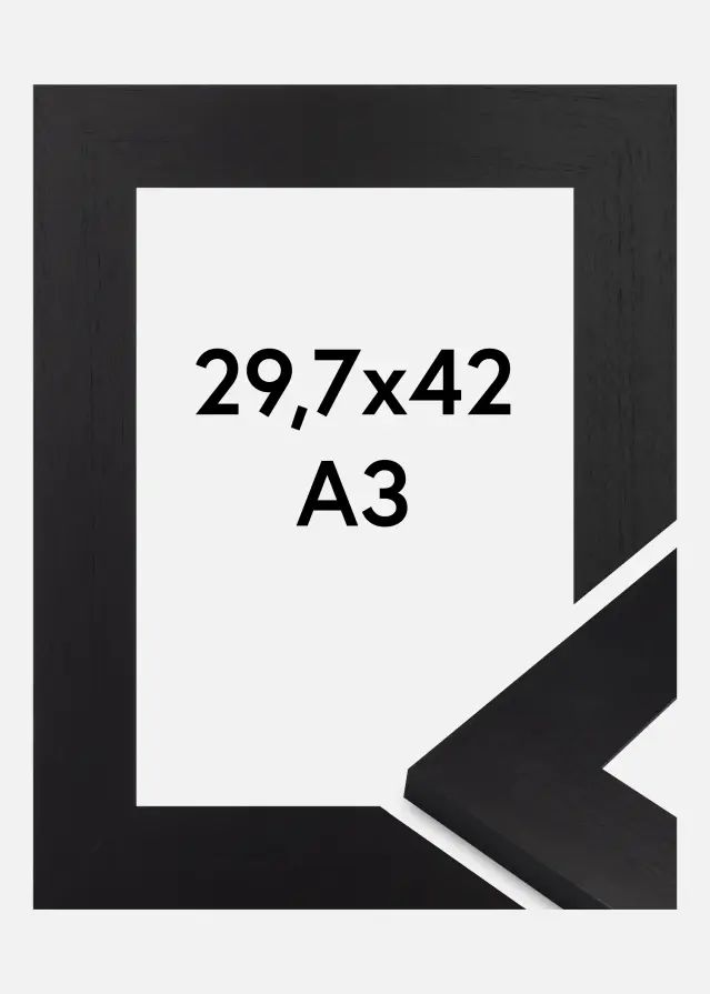 Rahmen Dover Acrylglas Schwarz 29.7x42 cm (A3)