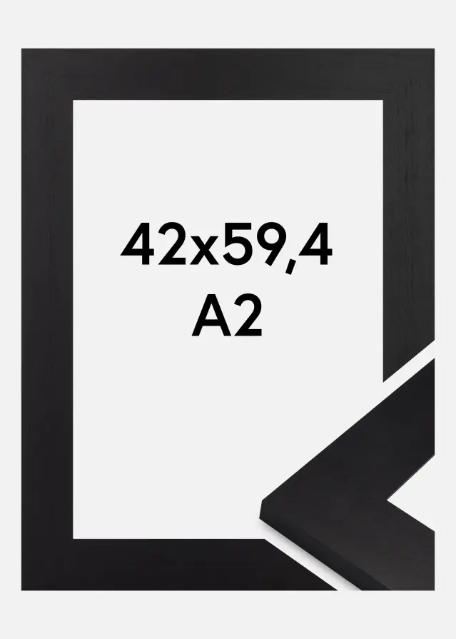 Rahmen Dover Acrylglas Schwarz 42x59.4 cm (A2)