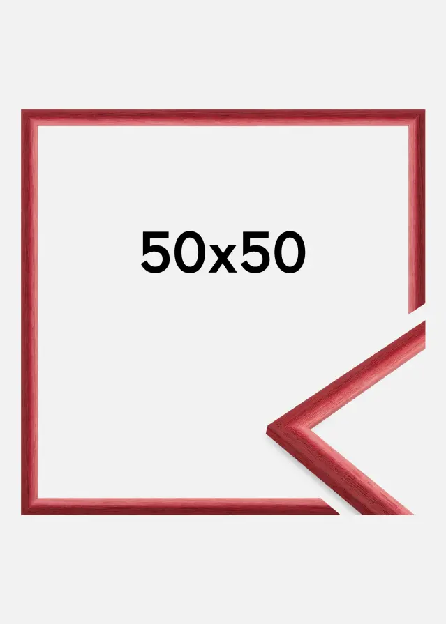Rahmen Cornwall Acrylglas Dunkelrot 50x50 cm