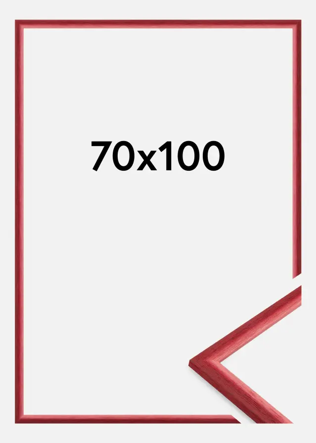 Rahmen Cornwall Acrylglas Dunkelrot 70x100 cm