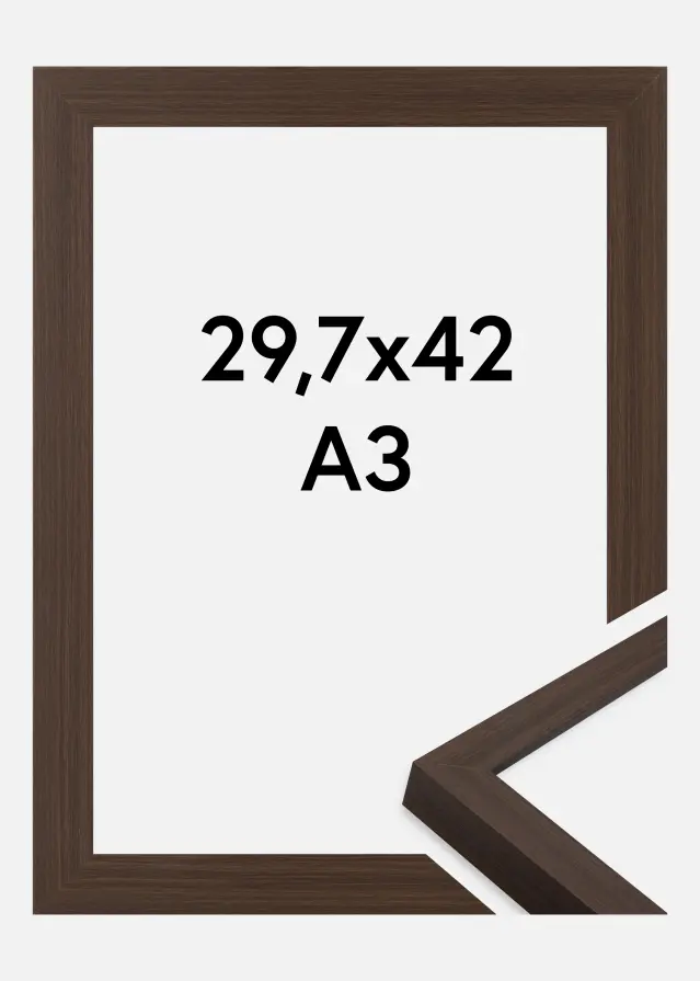 Rahmen Wells Acrylglas Braun 29.7x42 cm (A3)