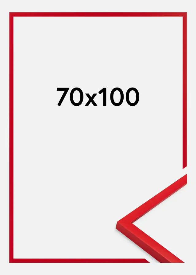 Rahmen Kent Acrylglas Rot 70x100 cm