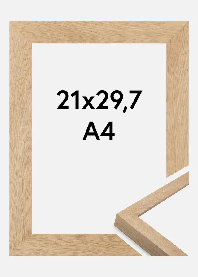 Rahmen Wells Acrylglas Eiche 21x29.7 cm (A4)