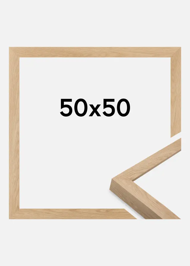 Rahmen Wells Acrylglas Eiche 50x50 cm