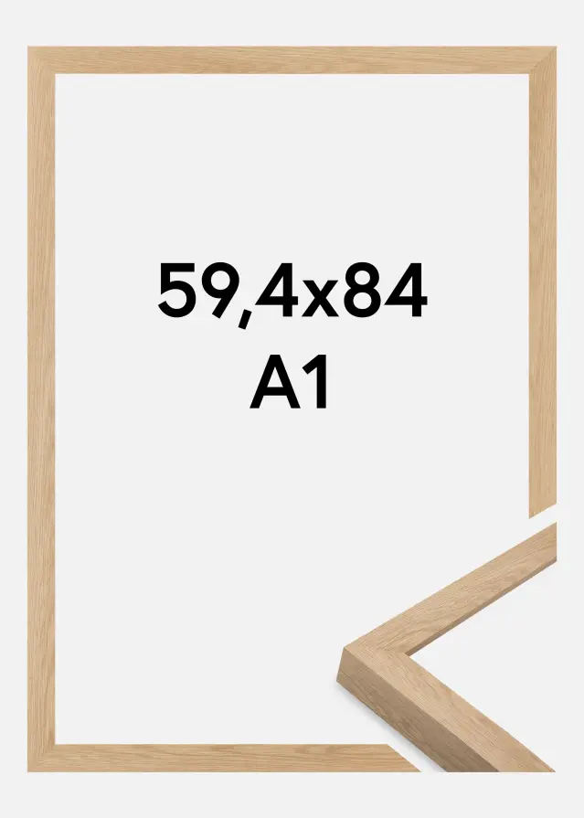 Rahmen Wells Acrylglas Eiche 59.4x84 cm (A1)