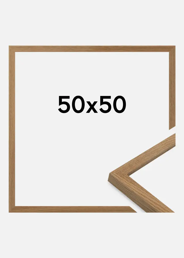 Rahmen Salisbury Acrylglas Eiche 50x50 cm